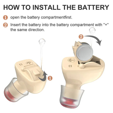 2025 Best Elderly Hearing Aid ITE Deaf The Listening Device Mini Wireless Sound Amplifier Invisible Hearing Aids Headphones