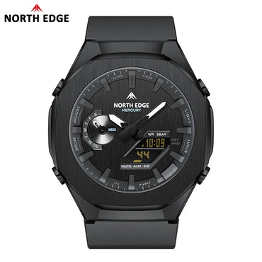 NORTH EDGE MERCURY Men's Military Digital Watch Stopwatch Waterproof 50M Sports Watches World Time