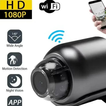Mini WiFi Camera 1080P HD, Indoor Security Cam with Night Vision, 2-Way Audio, Baby & Pet Monitoring