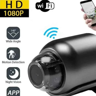Mini WiFi Camera 1080P HD, Indoor Security Cam with Night Vision, 2-Way Audio, Baby & Pet Monitoring