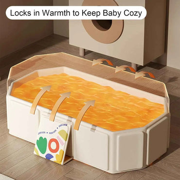 1pc Baby Bath Basin Foldable Bath Basin Easy To Store Simple Bathtub Convenient To Carry For Indoor And Outdoor Use
