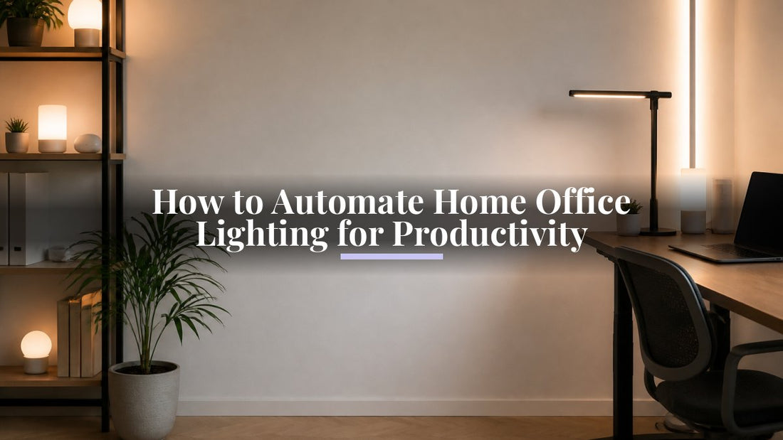 How to Automate Home Office Lighting for Productivity