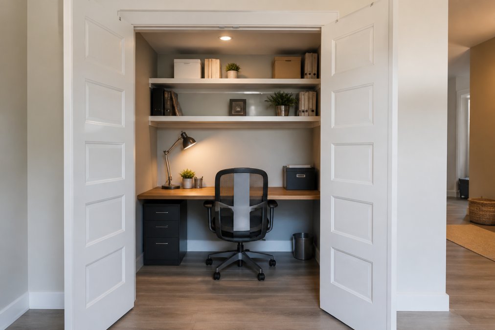 How to Set Up a Home Office in a Closet: 2026 Guide