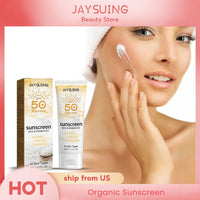 Jaysuing 40g Summer Probiotic Organic Sunscreen Outdoor Isolation Uv Protection Spf 50 Moisturizing Whiten Skin Body Sunblock