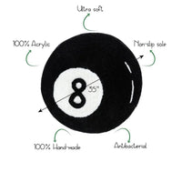 LAKEA Halloween 8 Ball Rug Indoor Home Decoration Spooky Halloween Gifts 8 Ball Accent Round Tufting Soft Rug Horror Movie Mat