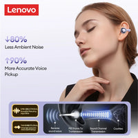 Lenovo LE302 HIFI Stereo Sports Ear Clip Earphones OWS Bluetooth 6.0 Headset Noise Cancelling Headphones Long Endurance Earbuds