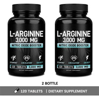 L Arginine 3000mg Capsules - 120 Capsules Nitric Oxide Supplement for Sport, Muscle and Energy - L-Arginine Nitric Oxide Booster