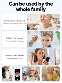2026 New upgrade Visual Ear Wax Cleaner Camera Safe Earwax Removal Endoscope with 5M Camera Ear Cleaning Tools Ear Care