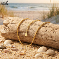 EFFIE QUEEN 925 Pure Silver 14k Gold 1.5mm Braided Rope Chain Anklet Simple Jewelry for Women Summer Beach Banquet Party SA34