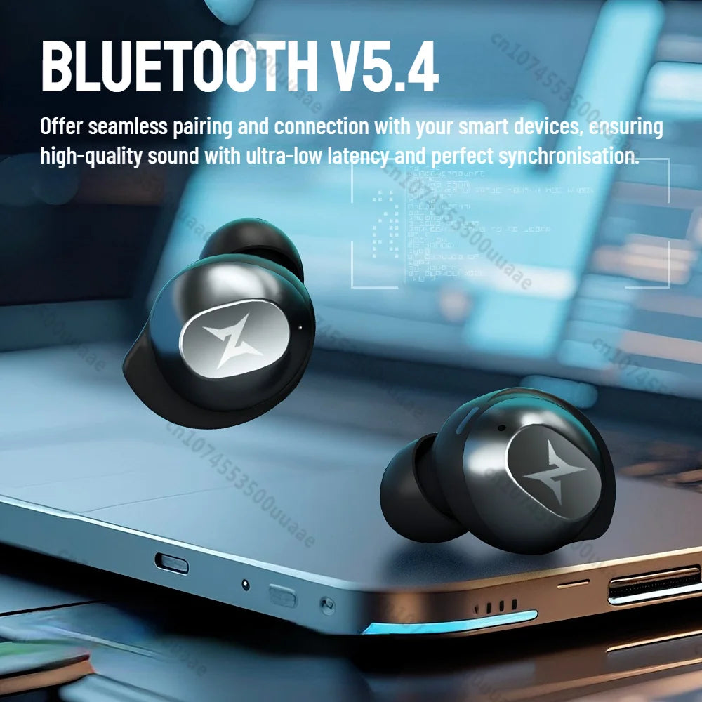 ZOMBIES CAT Bluetooth 5.4 Sports Earbuds Mini Invisible in-Ear TWS Wireless Earphone Clear Call Headphone with Sport Lanyard