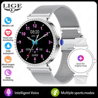New Luxury Diamond Smart Watch Women Bluetooth Call Smartwatch Heart Rate Health Monitor Smartwatches Waterproof Bracelet Ladies
