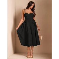 【New style】 BAE Elegant Women Long Tulle Dress, Suitable For Casual Date, Outing, Nightclub Party, Autumn Season, Summer Dresse