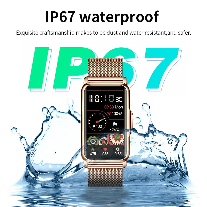 LIGE Smart Bracelet Women Smartwatch Men Heart Rate Blood Oxygen Waterproof Sport Smart Band Ladies Men Watch For Android IOS