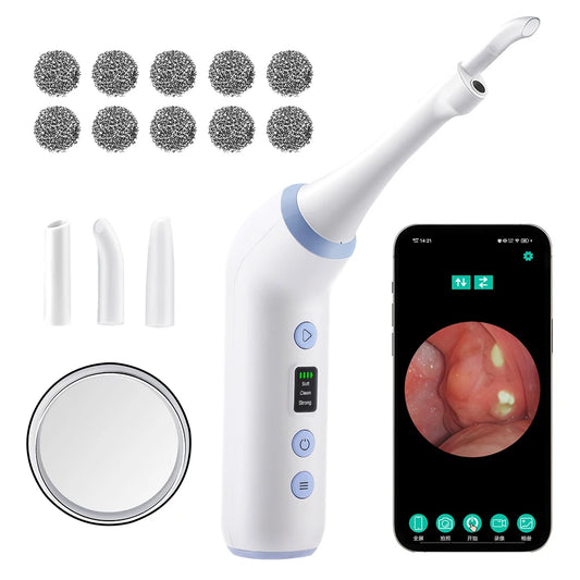 Visible Electric Tonsil Stone Remover Tool Visible Tonsil Stone Removal Kit 3 Suction Modes Tonsil Stone Removal Oral Care