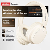 Retro TH30 Pro Lenovo Gaming Headset Wireless Bluetooth 6.0 Over Ear Headphone Foldable Sport Leather Earphones Gifts LS105