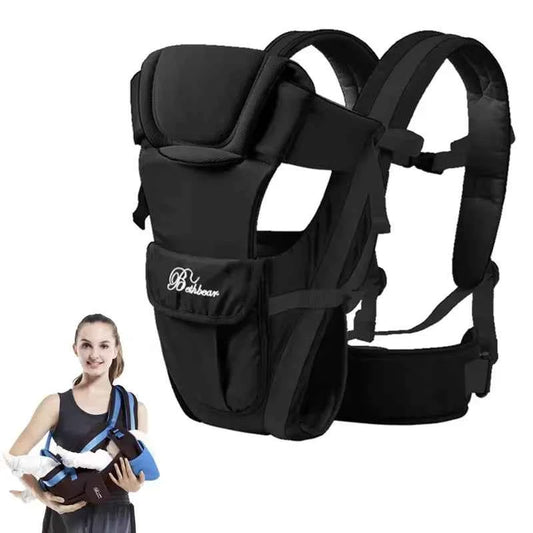 Baby Sling Carrier, 4-in-1 Ergonomic Baby Backpack Carrier, Easily Adjustable Baby Carrier Newborn to Toddler