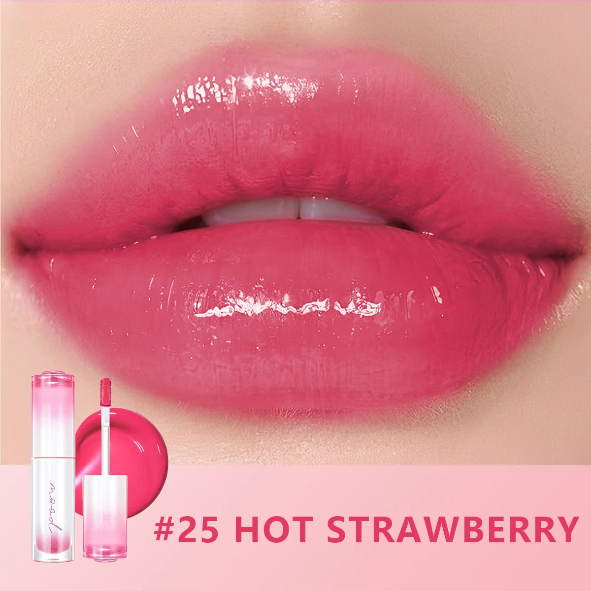 PERIPERA INK MOOD GLOWY TINT,Non-Sticky&Vivid Color,High-Shine Formula,Lightweight&Smudge-Proof,Korean Cosmetic,Korean Makeup