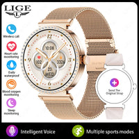 New Luxury Diamond Smart Watch Women Bluetooth Call Smartwatch Heart Rate Health Monitor Smartwatches Waterproof Bracelet Ladies