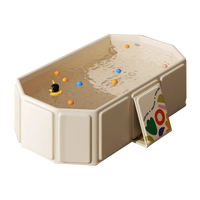 1pc Baby Bath Basin Foldable Bath Basin Easy To Store Simple Bathtub Convenient To Carry For Indoor And Outdoor Use