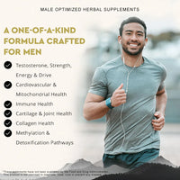 Extra Strength Male Supplement with Panax Ginseng Ashwagandha Gingko Tribulus Extract for Energy, Stamina, & Boosting Blood Flow