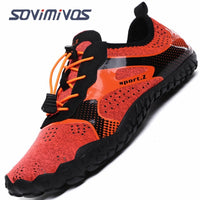 Water Shoes for Men Barefoot Beach Shoes Breathable Sport Shoes Quick Dry River Whtie Sea Aqua Sneakers Soft Beach Sneakers