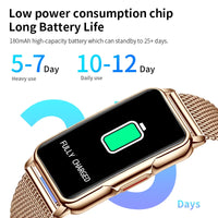 LIGE Smart Bracelet Women Smartwatch Men Heart Rate Blood Oxygen Waterproof Sport Smart Band Ladies Men Watch For Android IOS