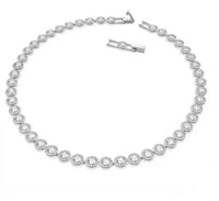 2025 New Light Luxury Round Necklace Pendant Earnail Bracelet, High Jewelry Set, Daily Wear, Party Essential - Anniversary Gift