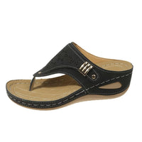 Women's Casual Beaded Flat Sandals, Bohemian Ankle Bracelet Flip Flops, Summer Beach Vacation Shoes for Women