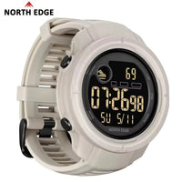 NORTH EDGE NEW MARS 5 Men's Digital Watch Outdoor Military Sports LED Watches Waterproof 50M HR & SpO₂ Smartwatch For Men Women