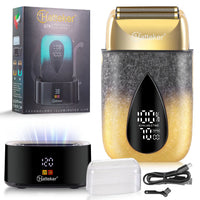 6-In-1 Electric Head Shaver for Bald Men 7 Blades Floating Razor Hair Trimmer USB Rechargeable LED Display Beard Shavers