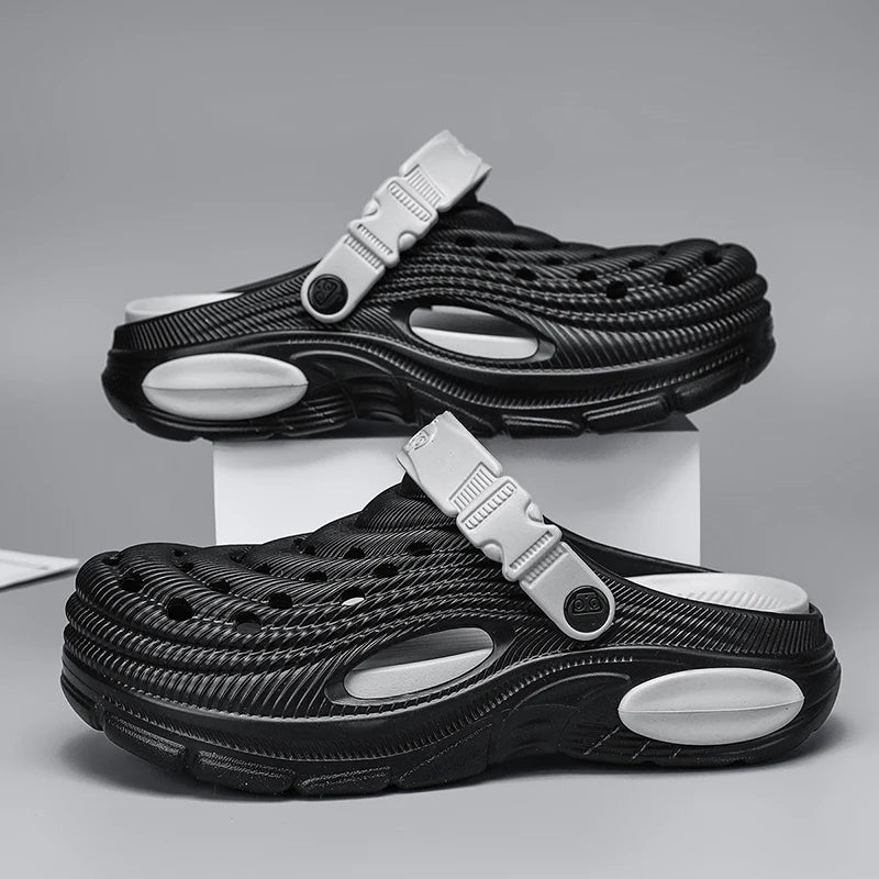 Plus Size47 48 Men Clogs Sandals Summer Outdoor Garden Clogs Hole Shoes Male Casual Shoes Water Shoes Comfort Home Soft Slippers