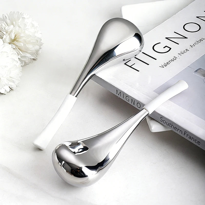 Ice Globes Spoon Massager Face Beauty Cryo Sticks Cooling Spa Skin Massage Tools Beauty Salon Facial Care Tool with Storage Box