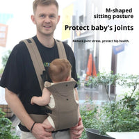 AIEBAO Baby Carrier Portable Toddler Wrap Shoulders Multifunctional Strap Infant Bag Adjustable Hipseat Shoulder Sling