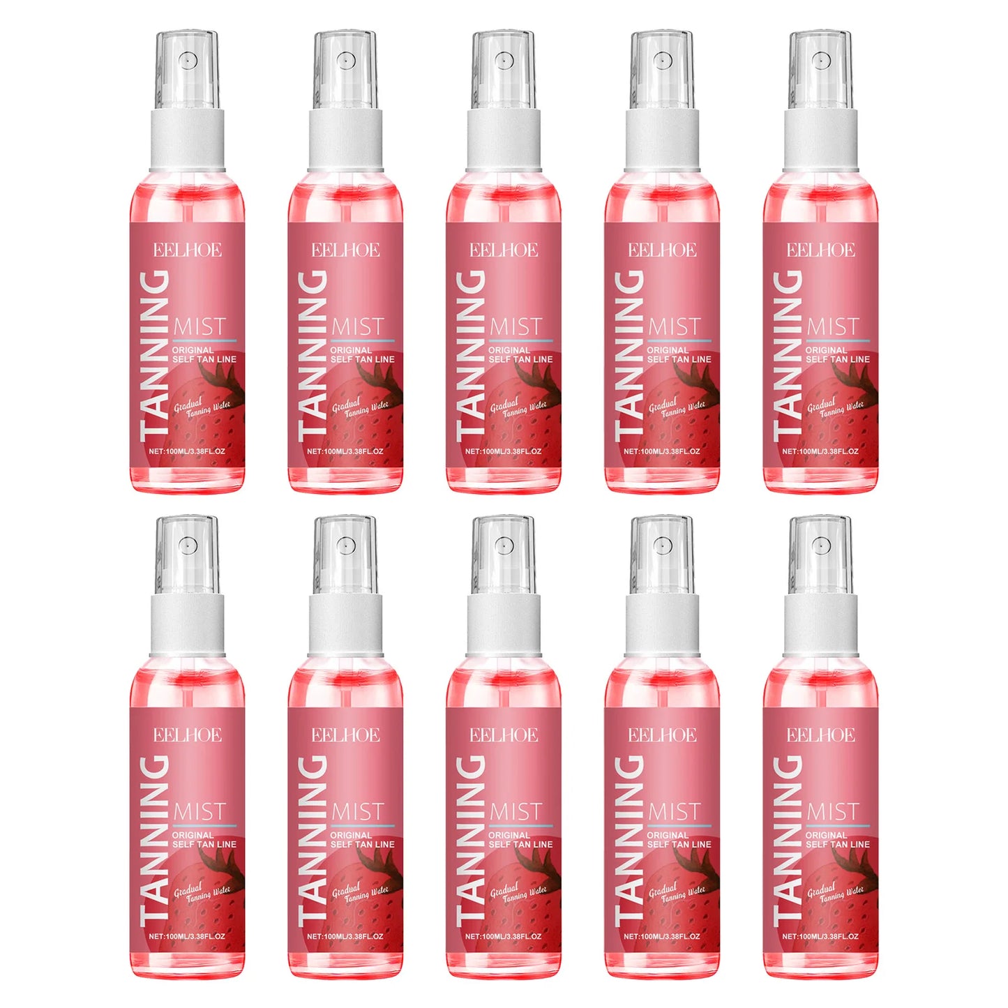 EELHOE 100ml Tanning Oil Spray Darker Sun Tan Bronzer Skin Tanned Intensifier Natural Nourishing Moisturizing Self-Tanning Care