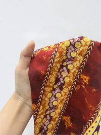 Bohemian Retro Paisley Print Sequin Rhombus Halter Mini Dress For Women Spring Summer