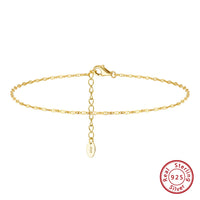 Rinntin Genuine 925 Sterling Silver Ball Faceted Bead Chain Anklets Fashion Women Summer Foot Bracelet Ankle Straps Jewelry SA80