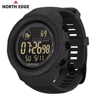 NORTH EDGE NEW MARS 5 Men's Digital Watch Outdoor Military Sports LED Watches Waterproof 50M HR & SpO₂ Smartwatch For Men Women