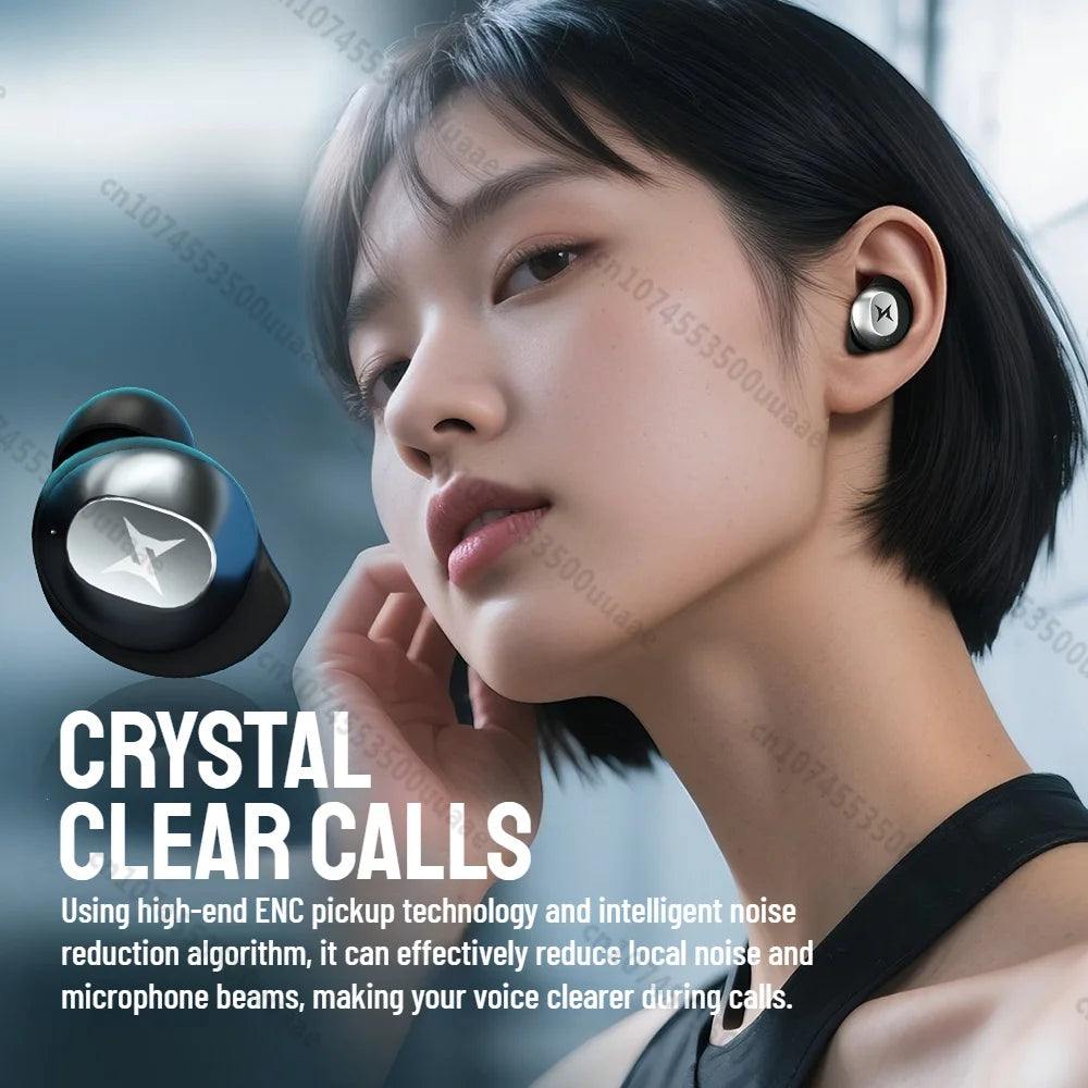 ZOMBIES CAT Bluetooth 5.4 Sports Earbuds Mini Invisible in-Ear TWS Wireless Earphone Clear Call Headphone with Sport Lanyard