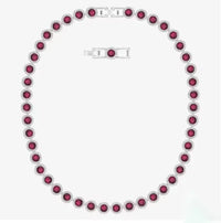 2025 New Light Luxury Round Necklace Pendant Earnail Bracelet, High Jewelry Set, Daily Wear, Party Essential - Anniversary Gift