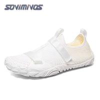 Water Shoes for Men Barefoot Beach Shoes Breathable Sport Shoes Quick Dry River Whtie Sea Aqua Sneakers Soft Beach Sneakers