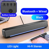 Soundbar Wired And Wireless Bluetooth 5.0 Speaker For TV Soundbar With Subwoofer Wireless Bluetooth Sound Bar For TV Laptop