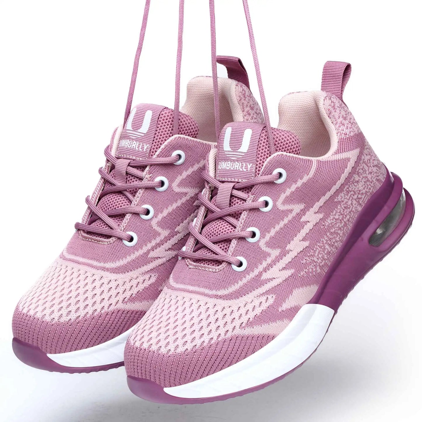 Women's Safety Shoes with Air Cushion Sole Work Shoes Comfortable Breathable Lightweight Safety Footwear