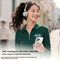 High-Quality Wireless Bluetooth-compatible Headphones, Smart Noise Cancelling, Universal Music Earbuds, V6.0 Headset Earphones
