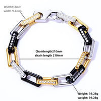 2024 Fashion High Luxury Bamboo Bracelet for Men and Women, Non-fading Titanium Steel Zircon Hip-hop Jewelry Accessories