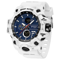 SANDA Men's Outdoor Military Watch 50M Waterproof Digital Wristwatch Stopwatch Alarm LED Light Sport Wristwatch