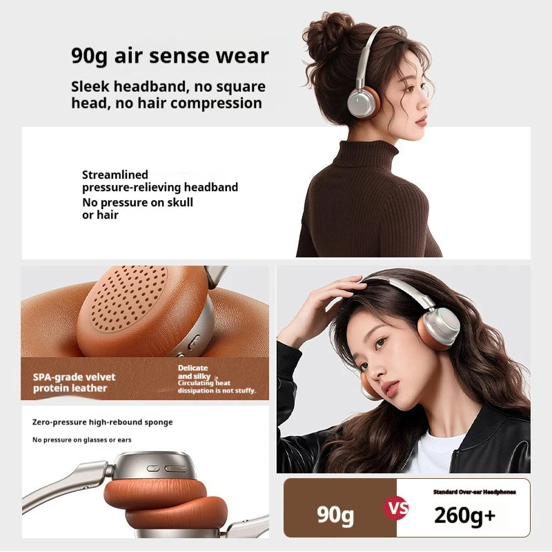 High-Quality Wireless Bluetooth-compatible Headphones, Smart Noise Cancelling, Universal Music Earbuds, V6.0 Headset Earphones