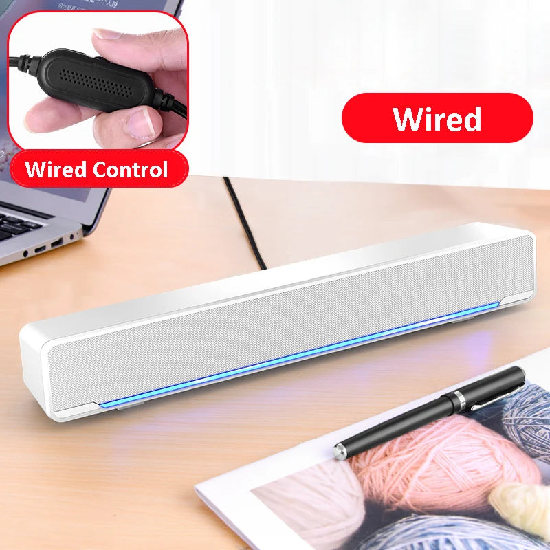 Soundbar Wired And Wireless Bluetooth 5.0 Speaker For TV Soundbar With Subwoofer Wireless Bluetooth Sound Bar For TV Laptop