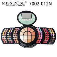 MISS ROSE 108 Color Pearl Eye Shadow Cosmetic Lipstick Box Matte Powder Blusher Shimmer Eye Shadow Plate Set Valentine's Day Gif