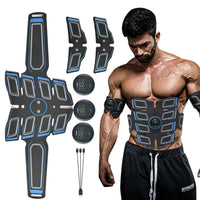 EMS Abdominal Muscle Trainer Portable Massager Electronic Training Belt Exercise Fitness Equipment Toning Arm Back Body Massager