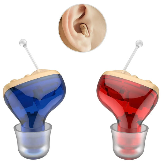 2025 Best Elderly Hearing Aid ITE Deaf The Listening Device Mini Wireless Sound Amplifier Invisible Hearing Aids Headphones